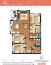 Evergreen at Delta Ridge Apartments 3x2 Floor Plan